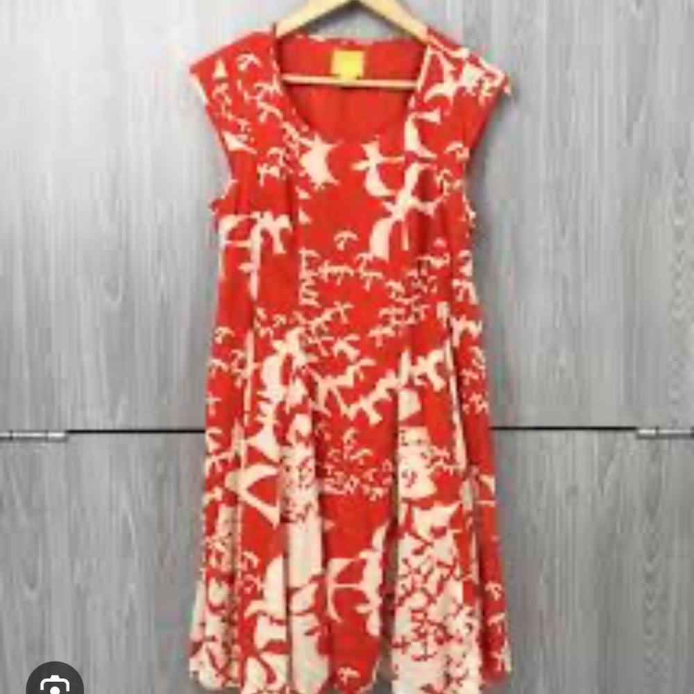 Maeve Red and White Mini Dress